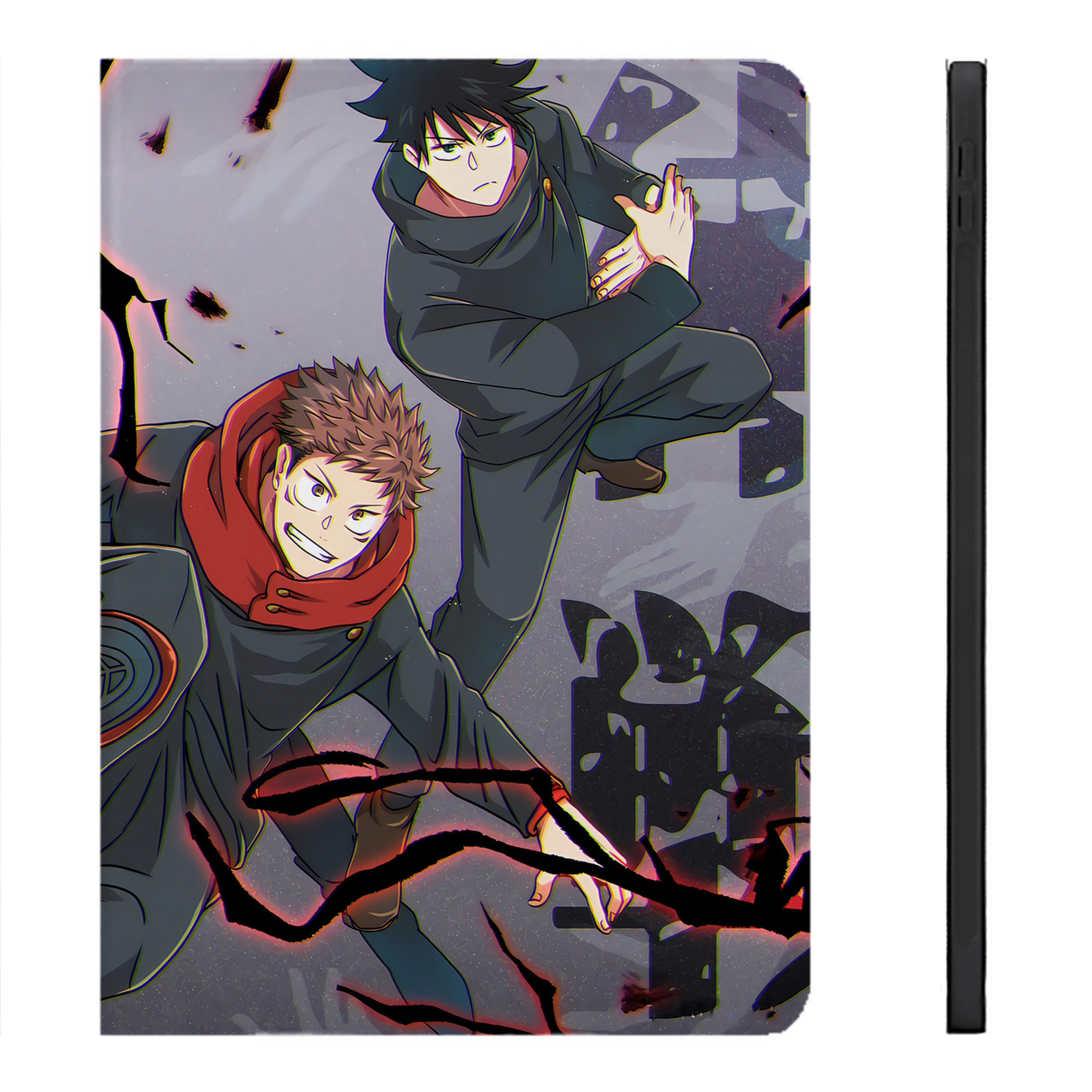 （画像用） 呪術廻戦 Jujutsu Kaisen IPadケース ペンホルダー付き ブックスタイルデザイン